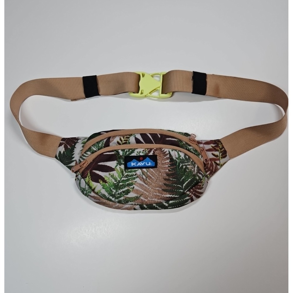 KAVU‎ Spectator Adjustable Waist Pack Fanny Pack Fern Print